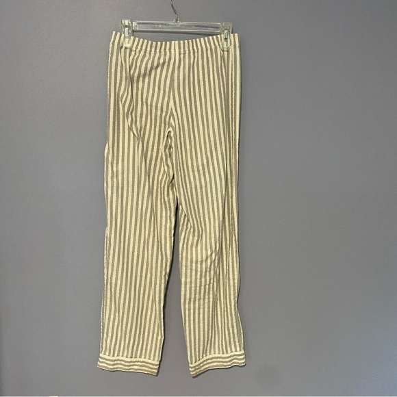 Victoria’s Secret Women’s PJ Set Sz Small Gray & White Striped silver - Picture 6 of 11